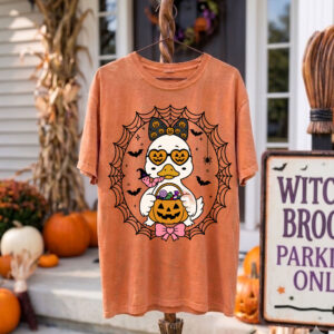 Coquette Duck PNG Digital Download, Halloween Bow Design, Aesthetic Whimsical Shirt Sublimation Graphic